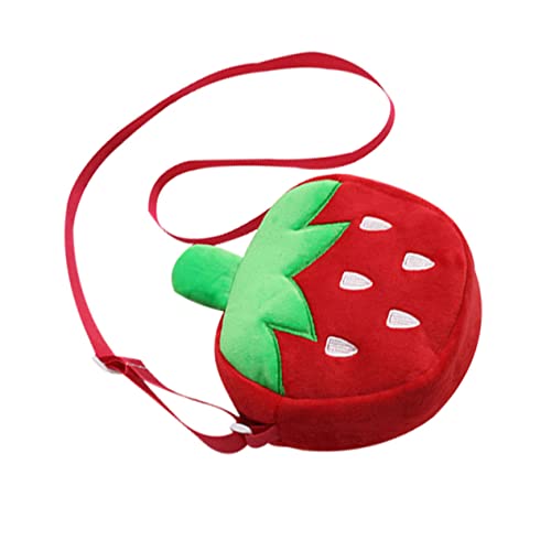 MUCKLILY Einstellbare Umhängetasche Für Mädchen Niedliche Erdbeer-Handtasche Für Junge Mädchen Mit Moderatem Stauraum Für Kleine Gegenstände Für Alltag Und Partys von MUCKLILY