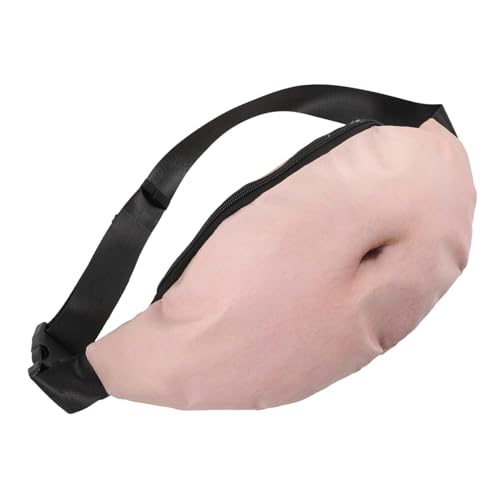 MUCKLILY Lustige Bauchtasche für Männer Prank Waist Bag mit Großem Bauchdesign Leichte Multifunktionale Hüfttasche für Outdoor Reisen Camping und Alltag Originelles von MUCKLILY