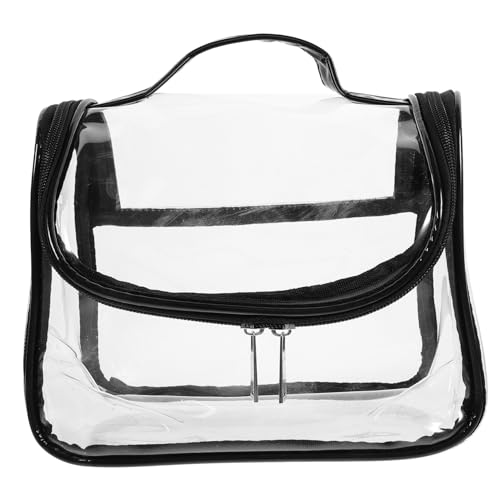MUCKLILY Make Up Aufbewahrungstasche aus Wasserdichter Kosmetikbeutel Transparente Reisetasche für Damen Handliche Toilettentasche für Unterwegs Stilvolles Design von MUCKLILY
