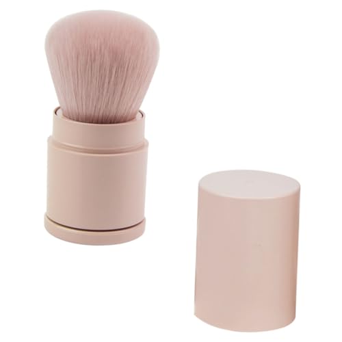 MUCKLILY Make up Puderpinsel Rosa Weicher Synthetischer Foundation und Blush Brush Kompakter Kosmetischer Pinsel für Frauen und Mädchen für Flüssig Puderprodukte von MUCKLILY