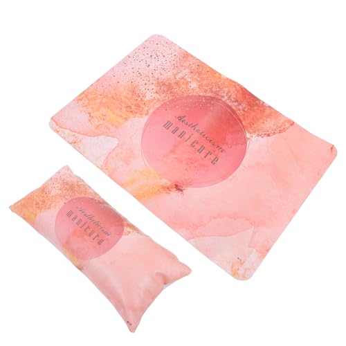 MUCKLILY Maniküre Handkissen Nagelkunst Kissen Weich Tragbar für Nagelstudio und Zuhause Nagelpflege Fingernagelpflege Zubehör Nagelpolitur Schützt Arbeitstisch Nagelmatte von MUCKLILY