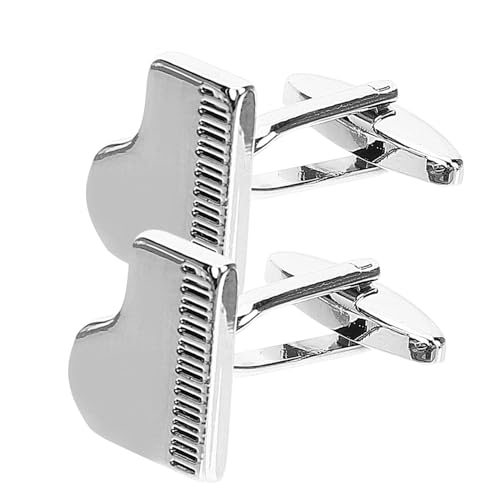 MUCKLILY Manschettenknöpfe Herren Piano Design Business Kleidung Verschluss Klassische Hemd Cufflinks für Hochzeit Anzug Festliche Anlässe Stilvoll Vielseitig von MUCKLILY