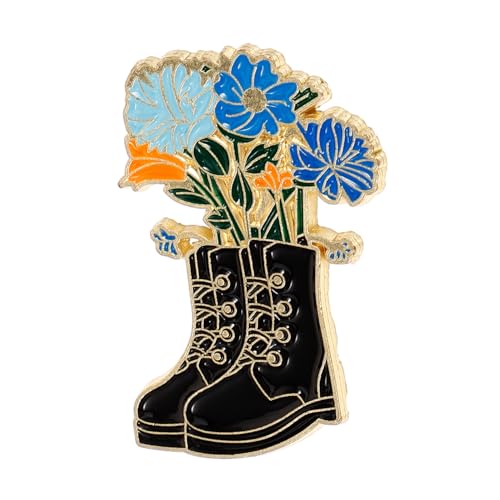 MUCKLILY Metal Brooch Pin Boots und Blume Stilvolle Anstecknadel für Kleidung Modische Damen brosche Langlebiges Metall Stilvolles Accessoire für Hemden Pullover und Jacken MUCKLILY Metal Brooch Pin Boots und Blume Stilvolle Anstecknadel für Kleidung Modische Damen brosche Langlebiges Metall Stilvolles Accessoire für Hemden Pullover und Jacken von MUCKLILY