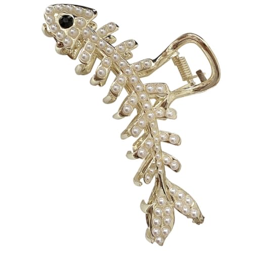 MUCKLILY Metal Fischgräten haarklammer mit Perlen und Strass Rutschfester Haarclip für Dickes Haar Dekorative Damen Haarspange für Alltag Party und Festival Modisches Accessoire MUCKLILY Metal Fischgräten haarklammer mit Perlen und Strass Rutschfester Haarclip für Dickes Haar Dekorative Damen Haarspange für Alltag Party und Festival Modisches Accessoire von MUCKLILY