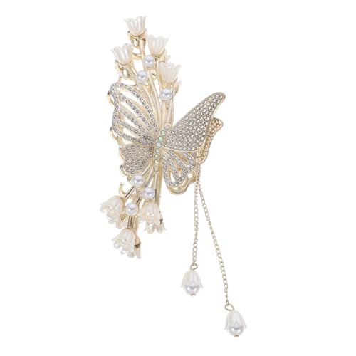 MUCKLILY Metall Haarspange mit Perlen und Strass Stabile Haarklammer für Dickes Haar Modisches Haar accessoire für Damen und Teens Langlebig und Funkelnd Elegant MUCKLILY Metall Haarspange mit Perlen und Strass Stabile Haarklammer für Dickes Haar Modisches Haar accessoire für Damen und Teens Langlebig und Funkelnd Elegant von MUCKLILY