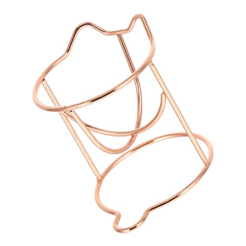 MUCKLILY Metall Makeup Schwammhalter Rosegold Katzenohren Design Langlebiger Platzsparender Puff Trockner Ständer für Beauty Schwämme und Kosmetikpuder Organizer Praktischer Makeup Ei von MUCKLILY