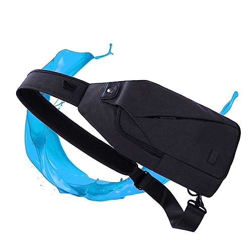 MUCKLILY Brusttasche Umhängetasche Sling Bags Für Männer Freizeit Oxford Tuch Schulter Diagonal Paket Mit Reißverschlüssen Und Robustem Gurtclip Für Wandern Camping Reisen Und Sport von MUCKLILY