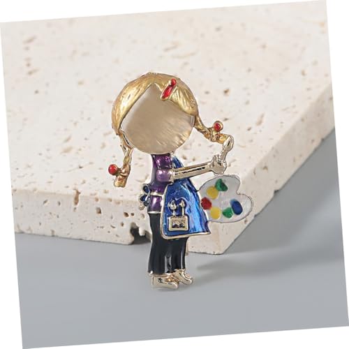 MUCKLILY Moderne Kleine Mädchen Brosche aus Langlebigem Metalllegierung Dekorative Anstecknadel für Kleidung und Schal Modisches Accessoire für Damen und Mädchen Leicht Anzubringen und von MUCKLILY