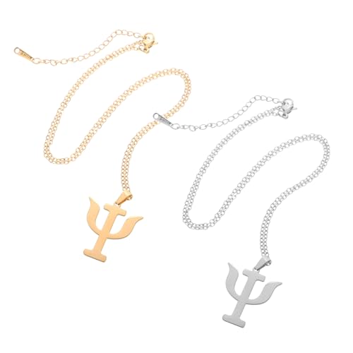 MUCKLILY Moderne Titanstahl Halskette mit Kerzenhalter Anhänger Filigranes Design Leicht und Hautfreundlich Teiliges in Gold und Silber Einzigartiges Psychologisches Symbol Stilvolles von MUCKLILY