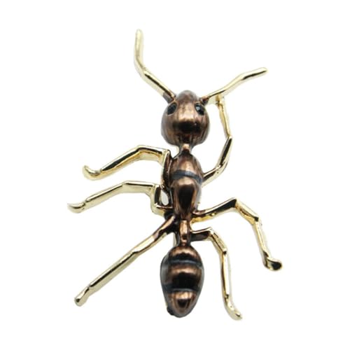 MUCKLILY Modische Antennen brosche aus Langlebiger Legierung Leichte Anstecknadel für Kleidung Rucksack Hut Vielseitiges Accessoire für Damen Kreative Ameisen form Schwarzes Design von MUCKLILY