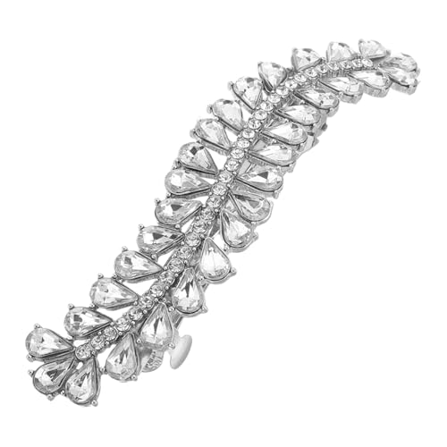 MUCKLILY Modische Haarklammer mit Zirkonsteinbesatz Federleichte Metall haarspange für Mädchen Starker Halt durch Federmechanismus Vielseitiges Design für Alltag und Besondere Anlässe von MUCKLILY