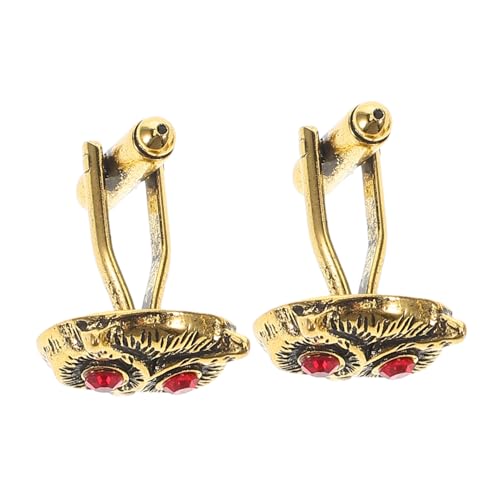 MUCKLILY Modische Herren Manschettenknöpfe Eulen motiv aus Legierung Stilvolle Anzug Cufflinks für Business und Hochzeit Französische Hemdärmel Schmuck Einzigartiges Design für Formelle von MUCKLILY