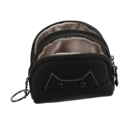 MUCKLILY Münzgeldbörse Mit Katzen Reißverschluss Niedlicher Cartoon Geldbeutel Aus Leder Mit Tiermotiv Kleingeld Aufbewahrung Schlüsselanhänger Für Und Jugendliche Alltagsaccessoires von MUCKLILY