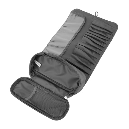 MUCKLILY Multifunktionale Kosmetiktasche aus Strapazierfähigem Stoff mit Reißverschluss Kompakter Makeup Pinsel Organizer und Reise Kulturbeutel Praktischer Aufbewahrungsbeutel für Make Up von MUCKLILY