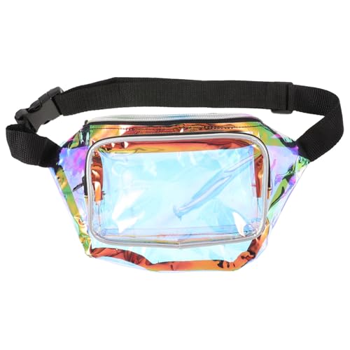 MUCKLILY Multifunktionale Transparente Hüfttasche mit Verstellbarem Gurt Modische Bauchtasche für Mädchen Vielseitige Strandtasche für Alltag und Reisen von MUCKLILY