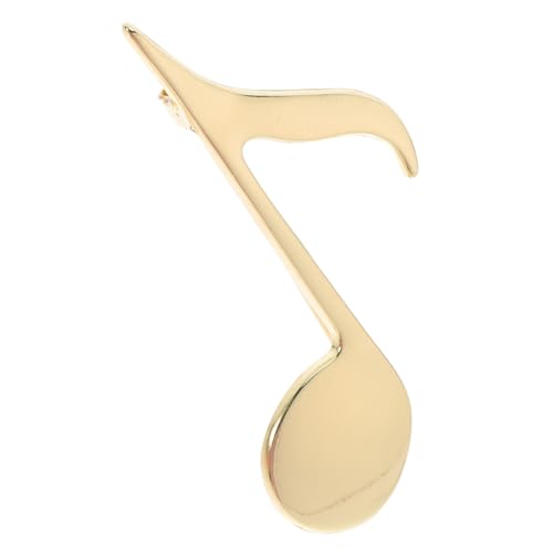 MUCKLILY Musiknoten-brosche aus Zinklegierung Modisches Musiknoten-anstecknadel für Damen und Herren Stilvolles Accessoire für Kleidung Rucksäcke und Hüte Glatt Poliert und Goldplattiert von MUCKLILY