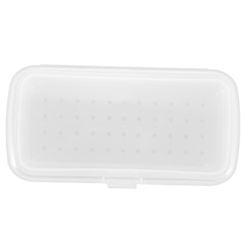 MUCKLILY Nagelkunst Sterilisator Box Transparent Nagelwerkzeug Aufbewahrungskasten mit Abdeckung für Maniküre Pediküre Nagelclipper Organizer Kompakt Leicht Tragbar für Salon und Zuhause von MUCKLILY