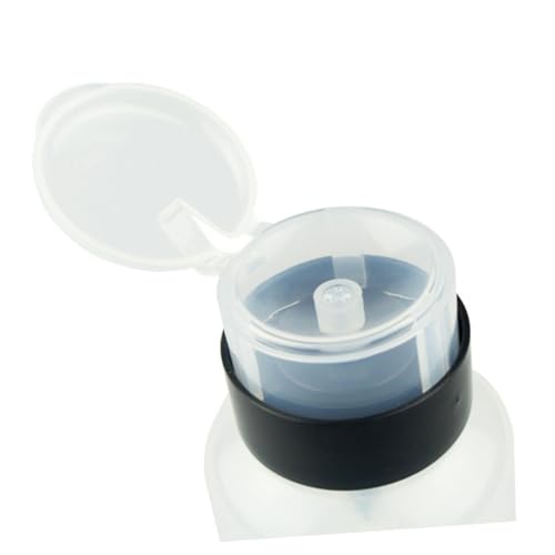 MUCKLILY Nagellackentferner Pumpspender Kunststoff Flasche mit Sicherheitsverschluss Hygienisch Schnell Dosierbar für Nagellackentferner Make Up Entferner und Reisen von MUCKLILY