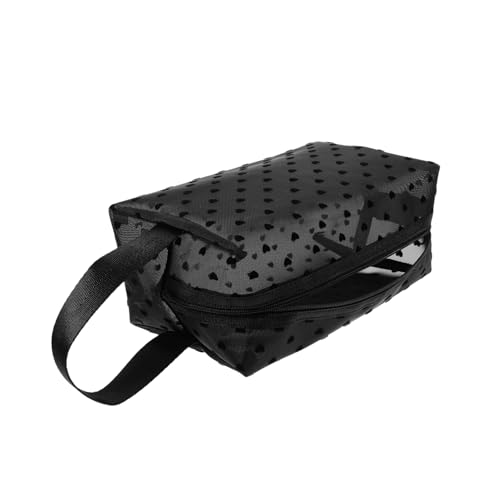 MUCKLILY Netzkosmetiktasche Für Reisen Transparenter Make-up-Organizer Tragbarer Kulturbeutel Aus Nylon Mit Reißverschluss Für Make-up-aufbewahrung Geeignet Für Damen Unterwegs von MUCKLILY