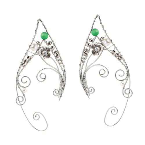 MUCKLILY Non Piercing Ear Cuff Damen Ohrklemme Eleganter Ear Jewelry Clip für Cosplay Party Alltagslook Elfen Ohrmanschette Schmuck von MUCKLILY
