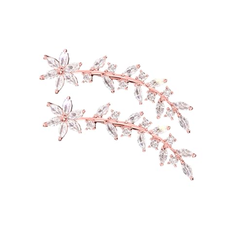 MUCKLILY Ohrringe Kletterer mit Funkelnden Strasssteinen Elegante Ohrkletterer für Frauen Roségoldfarbene Brautschmuck accessoires Modische Ohrstecker für Hochzeit und Party MUCKLILY Ohrringe Kletterer mit Funkelnden Strasssteinen Elegante Ohrkletterer für Frauen Roségoldfarbene Brautschmuck accessoires Modische Ohrstecker für Hochzeit und Party von MUCKLILY
