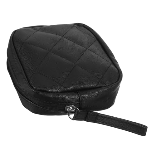 MUCKLILY PU Hygienebeutel für Damenbinden mit Reißverschluss Kompakte Periodentasche für Frauen Strapazierfähige Kosmetiktasche für Lippenstift und Kleingeld Tragbare Aufbewahrungstasche von MUCKLILY