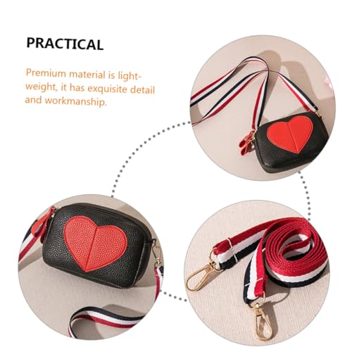 MUCKLILY PU Schultertasche Damen Herz Design Leichte Umhängetasche mit Großer Kapazität Vielseitige Crossbody Geldbörse für Mädchen Modische Handtasche aus Hochwertigem PU als Geschenk von MUCKLILY