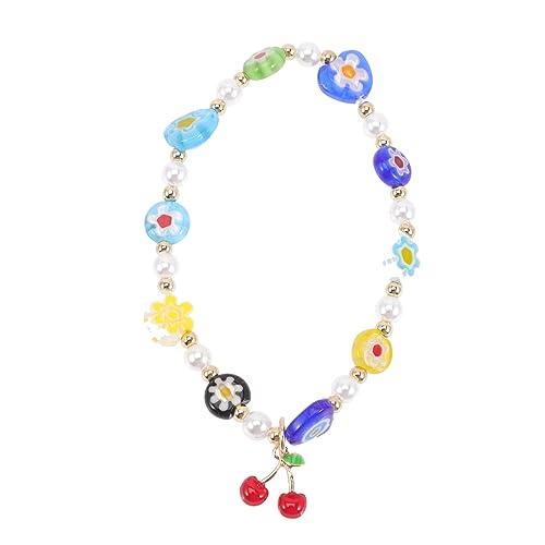 MUCKLILY Perlenarmband Damen Kirsche Freundschaftsarmband Süßwasserperlen Chic Design Verstellbar Für Mädchen Alltag Party Schmuck Accessoire MUCKLILY Perlenarmband Damen Kirsche Freundschaftsarmband Süßwasserperlen Chic Design Verstellbar Für Mädchen Alltag Party Schmuck Accessoire von MUCKLILY