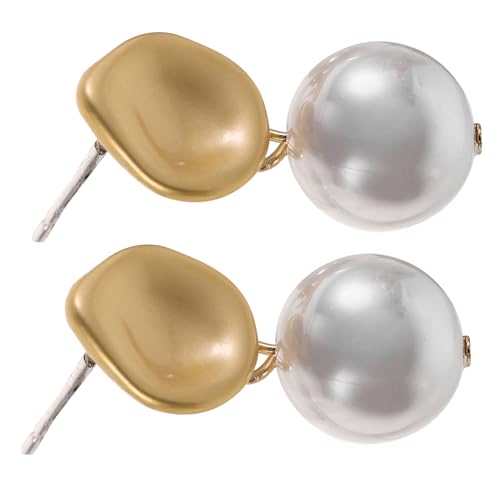MUCKLILY Perlenohrringe Damen Ohrstecker mit Natürlichen Perlen Eleganter Mattgoldener Vintage Stil Leichte Hypoallergene Ohrringe für Party Hochzeit und Alltag MUCKLILY Perlenohrringe Damen Ohrstecker mit Natürlichen Perlen Eleganter Mattgoldener Vintage Stil Leichte Hypoallergene Ohrringe für Party Hochzeit und Alltag von MUCKLILY