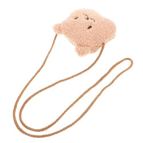 MUCKLILY Plüsch Bär Umhängetasche Süßes Portemonnaie Mädchen Crossbody Bag Kleiner Geldbeutel Praktisch Vielseitig Für Alltag von MUCKLILY
