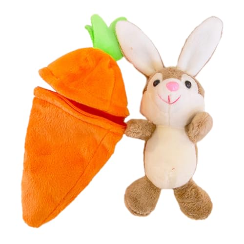 MUCKLILY Plüsch Karotten-hase Schlüsselanhänger Kuscheltier Anhänger Für Tasche Rucksack Autoschlüssel Weicher Bequemer Materialien Süßes Design Für Dekoration Geschenke von MUCKLILY