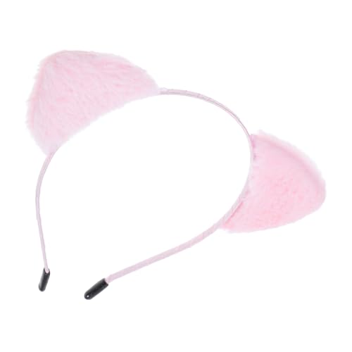 MUCKLILY Plüsch Katzenohren Haarreif Süßer Stirnband Für Gesichtswäsche Spa Kostüm-accessoire Waschhaarbänder Für Damen Multifunktional Und Modebewusst von MUCKLILY