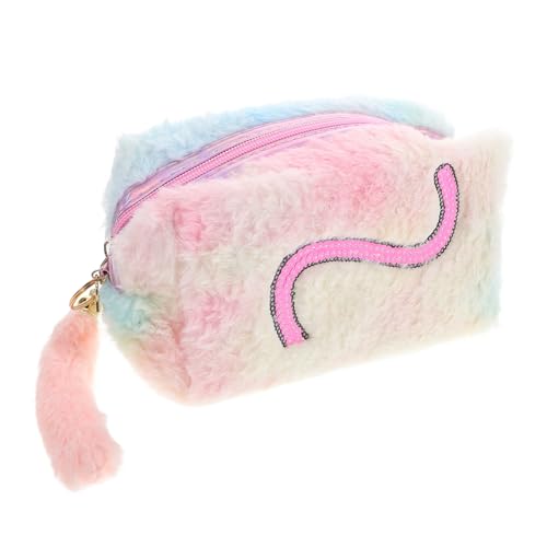 MUCKLILY Plüsch Kosmetiktasche Groß mit Warmem Innenfutter Weiche Schminktasche für Damen Multifunktionaler Kulturbeutel für Reisen und Alltag Rosa für Herbst und Winter MUCKLILY Plüsch Kosmetiktasche Groß mit Warmem Innenfutter Weiche Schminktasche für Damen Multifunktionaler Kulturbeutel für Reisen und Alltag Rosa für Herbst und Winter von MUCKLILY