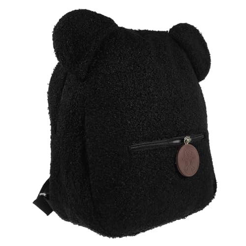 MUCKLILY Plüsch Rucksack Bärenohr Design Damen Schultertasche Reisen Lagerung Tasche Leicht Tragbar Hochwertiger Reißverschluss von MUCKLILY