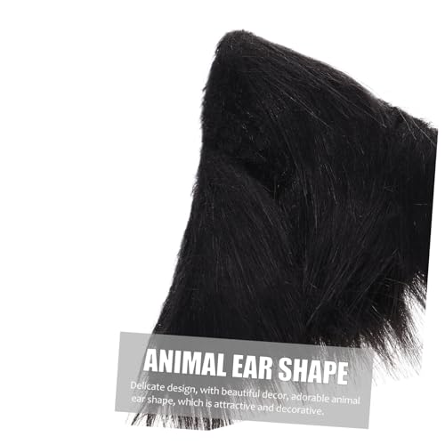 MUCKLILY Plüsch Tierohren Haarreif aus Metall Niedliches Party Haaraccessoire für Frauen und Mädchen Bequemes und Langlebiges Kopfschmuck Kreatives Design für Auffälliges Styling von MUCKLILY