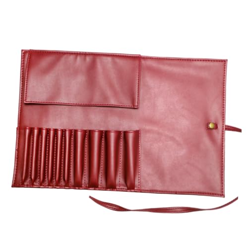 MUCKLILY Pu Leder Kosmetiktasche Makeup Pinsel Aufbewahrungstasche Organizer Praktisch Kompakt Leicht für Zuhause und Reise von MUCKLILY