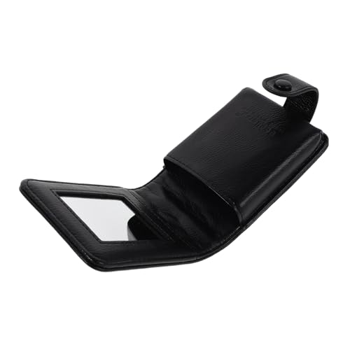 MUCKLILY Quilted Kleine Kosmetiktasche mit Spiegel Damen Makeup Reisebeutel Tragbarer Lippenstift-etui Modische Leichte Schminktasche für Unterwegs für Reisen und Partys von MUCKLILY