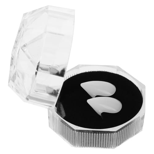 MUCKLILY Realistische Vampirzähne Halloween Cosplay Fangs Dämonen Design Gruselige Fangzähne Erwachsene Kostüm Zubehör für Party und Karneval von MUCKLILY