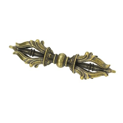MUCKLILY Religiöser Kupferanhänger mit Tibetischem Vajra design Kunstvoll Gearbeiteter Schmuckanhänger für DIY Halskette und Hausdekoration Handgefertigtes Messingaccessoire von MUCKLILY
