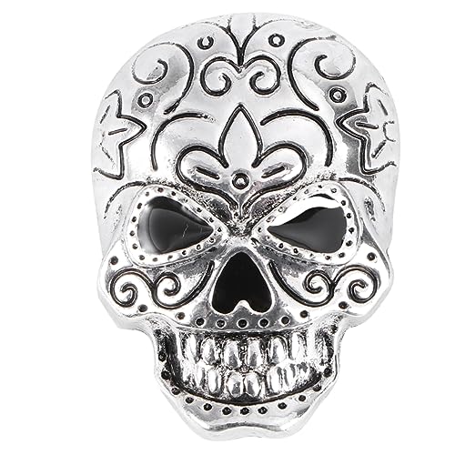 MUCKLILY Retro Halloween Brosche aus Legierung Vintage Schädel Anstecknadel Dekorative Lapel Pin für Party und Kostüm Stilvolles Accessoire für Kleidung Schals und Hüte Einzigartiges Design von MUCKLILY