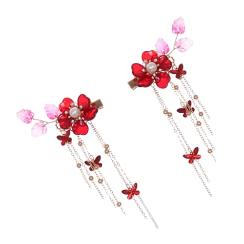 MUCKLILY Retro Tassel Haarspangen für Damen Eleganter Haarklammer mit Quaste Modischer Haarschmuck für Alltag und Fest Langlebige Legierung Stilvoll und Feminin von MUCKLILY