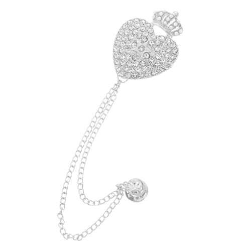 MUCKLILY Kettenanhänger Brosche Für Kleidung Anstecknadel Mit Strass Für Damen Broschennadel Zum Anstecken Für Anzüge Schals Und Kragen von MUCKLILY