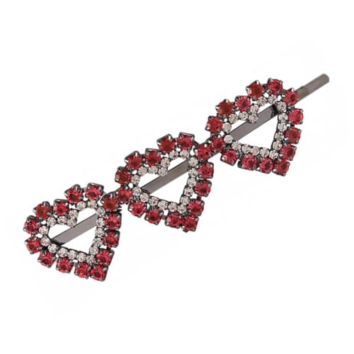 MUCKLILY Rhinestone Herz Haarspange Strasssteine Mode Haarklammer All match Haarschmuck Für Damen Und Mädchen Süßer Look Für Alltag Und Besondere Anlässe von MUCKLILY