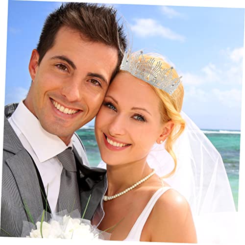 MUCKLILY Rhinestone Tiara Hochzeit Haarschmuck Braut Stirnband Glitzernde Strasskrone für Geburtstag Party Braut Jga Prinzessin Damen Accessoire von MUCKLILY