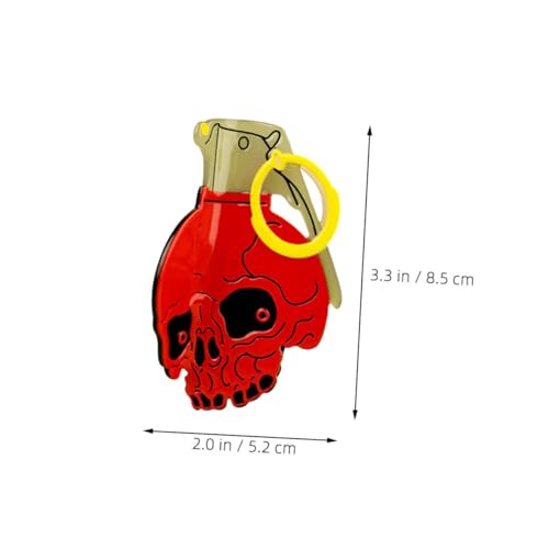 MUCKLILY Roter Acetat Haarkralle mit Totenkopf-design Großer Claw Clip für Damen Rutschfester Starker Griff Vielseitiges Haaraccessoire für Halloween Kostümpartys und Tägliches Styling von MUCKLILY