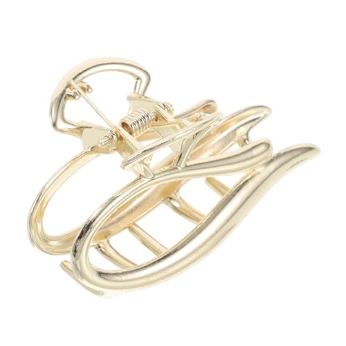 MUCKLILY Rutschfeste Haarspange für Damen Französischer Barrette Stil Modisches Haarschmuck Accessoire für Dünnes Haar Vielseitig Einsetzbar für Ponytail und Alltag Goldfarben Langlebig von MUCKLILY