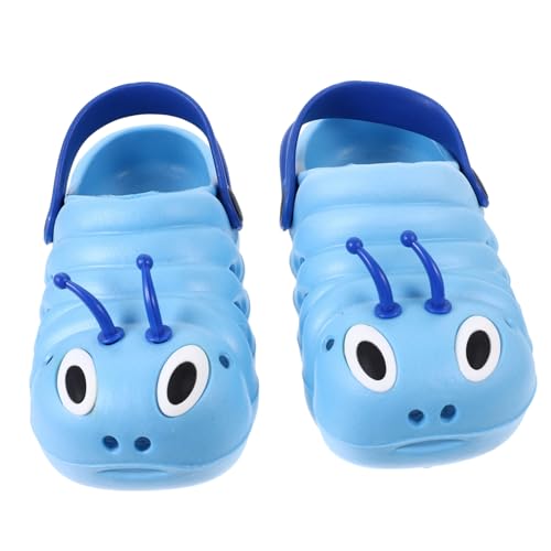 MUCKLILY Sandalen Sommer Blau Innenlänge Rutschfeste Strandschuhe für Jungen und Mädchen Leichte Bequeme Hausschuhe für Alltag und Strand von MUCKLILY