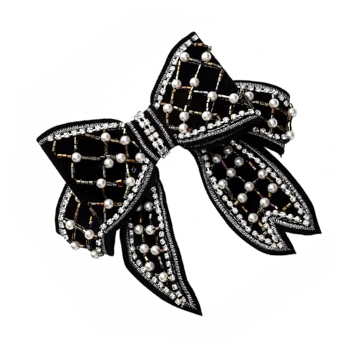 MUCKLILY Schicke Schleifen haarspange mit Funkelnden Akzenten Modisches Haarschmuck accessoire für Damen und Mädchen für Hochzeit Party und Elegante Anlässe von MUCKLILY