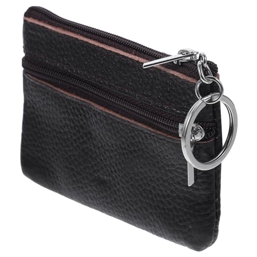 MUCKLILY Kleines Damenportemonnaie Aus Kunstleder Mit Schlüsselanhänger Multifunktionale Münzgeldbörse Reißverschlusstasche Kompakt Und Tragbar Für Kleingeld Und Kleine Accessoires von MUCKLILY