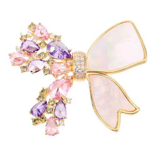 MUCKLILY Schmetterling Brosche Lapel Pin mit Funkelnden Strasssteinen Eleganter Vintage Anstecker für Damen Mäntel Kleider Vielseitiger Schmuck für Hochzeit Geburtstag Geschenk von MUCKLILY